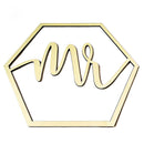 2pcs Wooden Chair Banner Sign Wedding Engagement Party Decoration (JM00456)