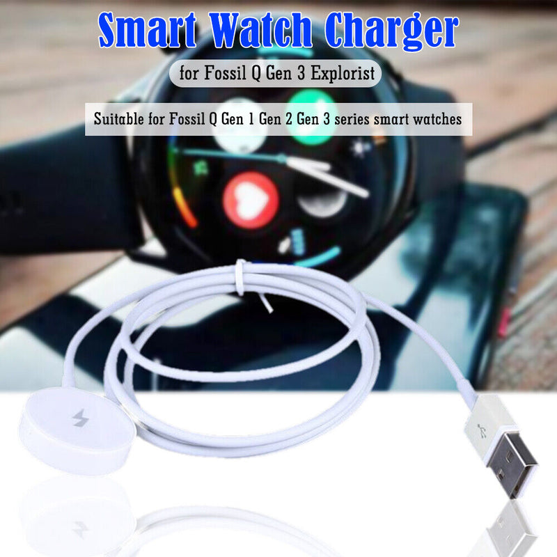 Smartwatch Charging Cable Dock for Fossil Gen 1/2/3 Watch Charger USB Stand Base