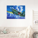 Oil Paint By Numbers Picture DIY Painting Airplane Abstract Handmade Gift for Ad
