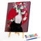 Girl with Flower Oil Paint By Number Kit DIY Frameless Drawing Picture for Ad