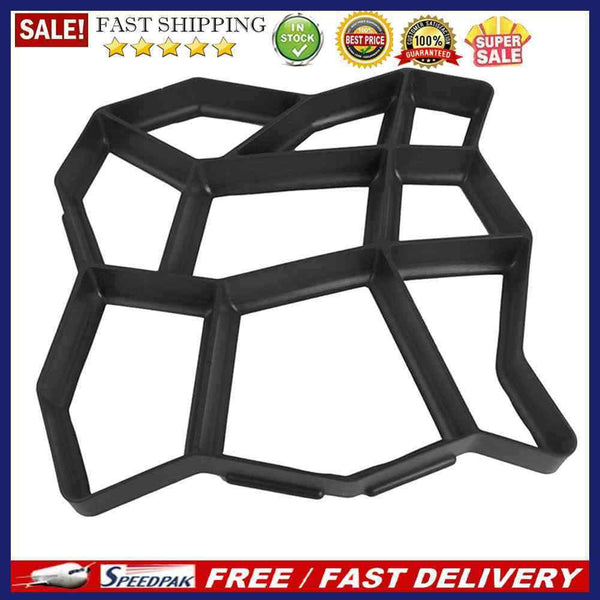 Garden Walk Pavement Mold DIY Manually Paving Concrete Molds (Polygon)