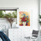 DIY Paint By Number Kit Frameless Colorful Flowers Canvas Handpainted Handcraft