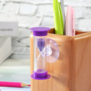 3min Hourglasses Children Teeth Brushing Timer with Suction Cup (Purple)