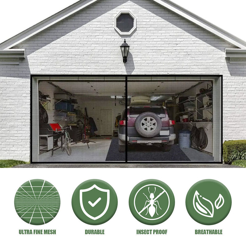 Seamless Garage Door Curtain Mosquito Net Anti Fly Insect Screen Summer Sup