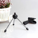 Mini Portable Table Microphone Tripod Zinc Alloy Mic Stand Bracket Desktop Adjustment