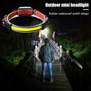COB LED Headlamp Riding Running Head Torch Light USB Rechargeable Camping Lamp