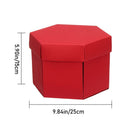 Scrapbook Valentine's Day Photo Album Hexagon Box Surprise Explosion Box