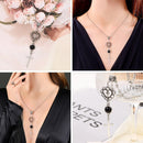 Party Religion Gothic Punk Heart Pendant Cross Necklace Jewelry Clavicle Chain