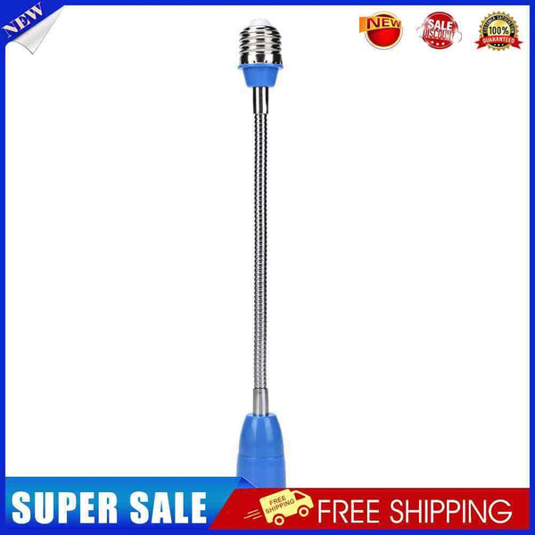 5pcs E27 LED Holder Universal Flexible Extension Lamp Socket(Blue)