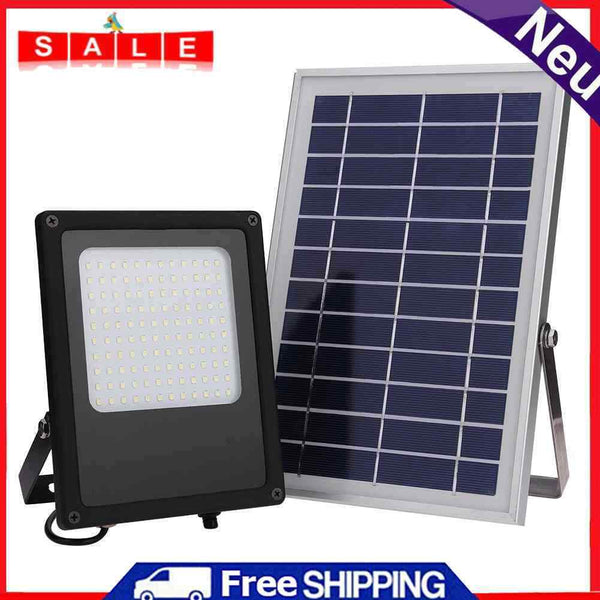 Broadroot Solar Light, Waterproof, 50W, 120 LEDs, Sensor Flood Spotlight for Gar