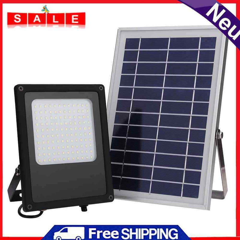 Broadroot Solar Light, Waterproof, 50W, 120 LEDs, Sensor Flood Spotlight for Gar