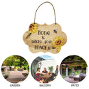 Welcome Door Sign, Sunflowers Bee Plaque (Home is Where Your Honey is) Newly