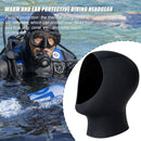 Winter Swim Warm Protect Hair Ear Scuba Diving Cap Shoulder Snorkeling Hat Newly
