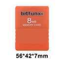 V1.966 Free McBoot 8MB Memory Cards for Sony PS2 Game Data Console (Orange)