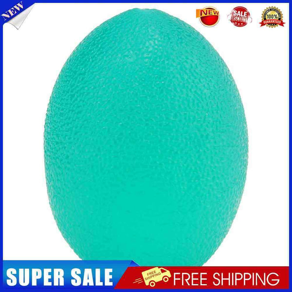 TPR Egg Ball Fitness Stress Relief Finger Hand Expander Gripper (Green)