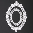 2PCS Lace Oval Clip Lifting Machining Dies Stencils for DIY Scrapbooki