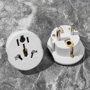 2PCS Europe South Korea For Travel US Plug Socket Converter Converter Adapter