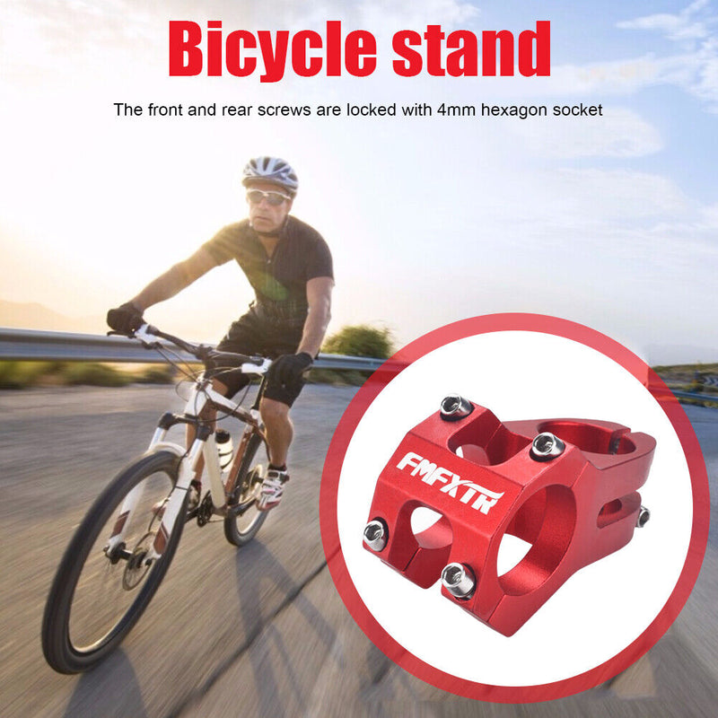 31.8 mm Bike Stem 45mm Aluminum MTB Road Bike Short Handlebar Stem (Red) Newly