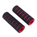 1 Pair Bike Bicycle Handle Bar Sponge Grip Cover Bar Grips Sleeve (Red) Newly