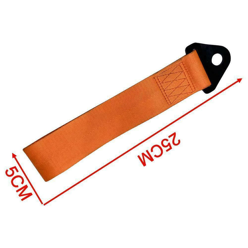 Orange Tow Strap Universal Racing Drifting Car Tow Strap Rope Trailer F6A1