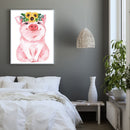 5D DIY Diamond Painting Flower Pig Full Square Drill Crafts Rhinestone Hangin
