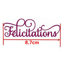 French Alphabet Cutting Die for DIY Scrapbooking Embossing Die Cuts (H4841)