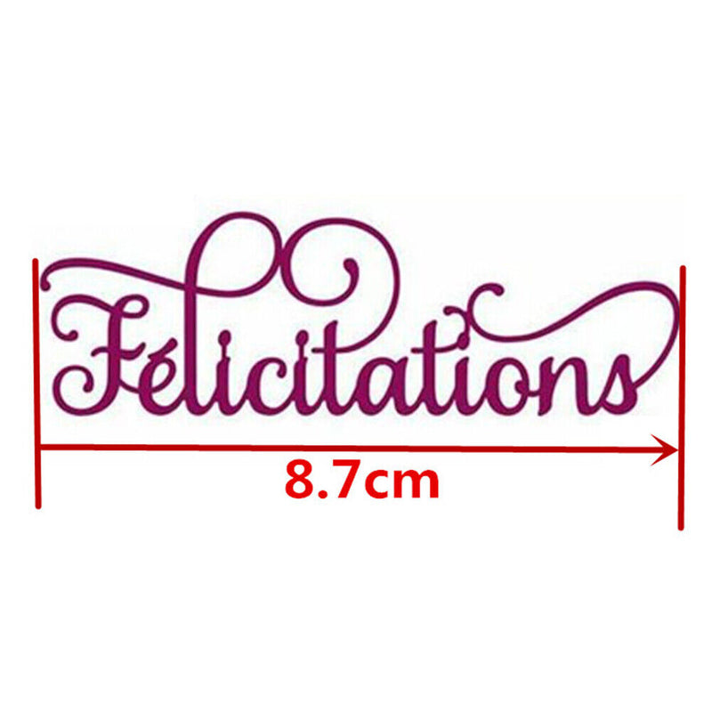 French Alphabet Cutting Die for DIY Scrapbooking Embossing Die Cuts (H4841)