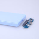 2.5in USB 3.0 SATA Hd Box HDD Hard Drive External Enclosure Case(Blue)