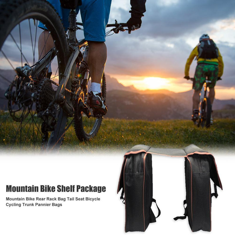 Mountain Bike Trunk Bags Bicycle Double Side Rear Rack Tail Seat Pannier Newly