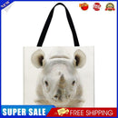 Rhino Printed Shoulder Shopping Bag Casual Large Tote Handbag (40*40cm)