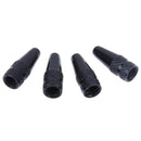 5pcs Bicycle Presta High Aluminium Pressure Valve Caps Dust Covers (Black) Newly