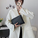 Diamond Embroidery Envelope Bags Women Leather Clutch Handbags Evening Totes