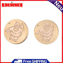 Exquisite Brass Round Fire Lacquer Seal Head Without Handle Wax Seal Tool Gift