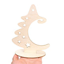 Wooden Christmas Ornaments Wood Slices Christmas Tree Crafts with Stand