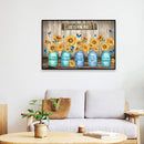 Sunflower Butterfly Oil Paint By Numbers DIY Craft Coloring Drawing Home Decor