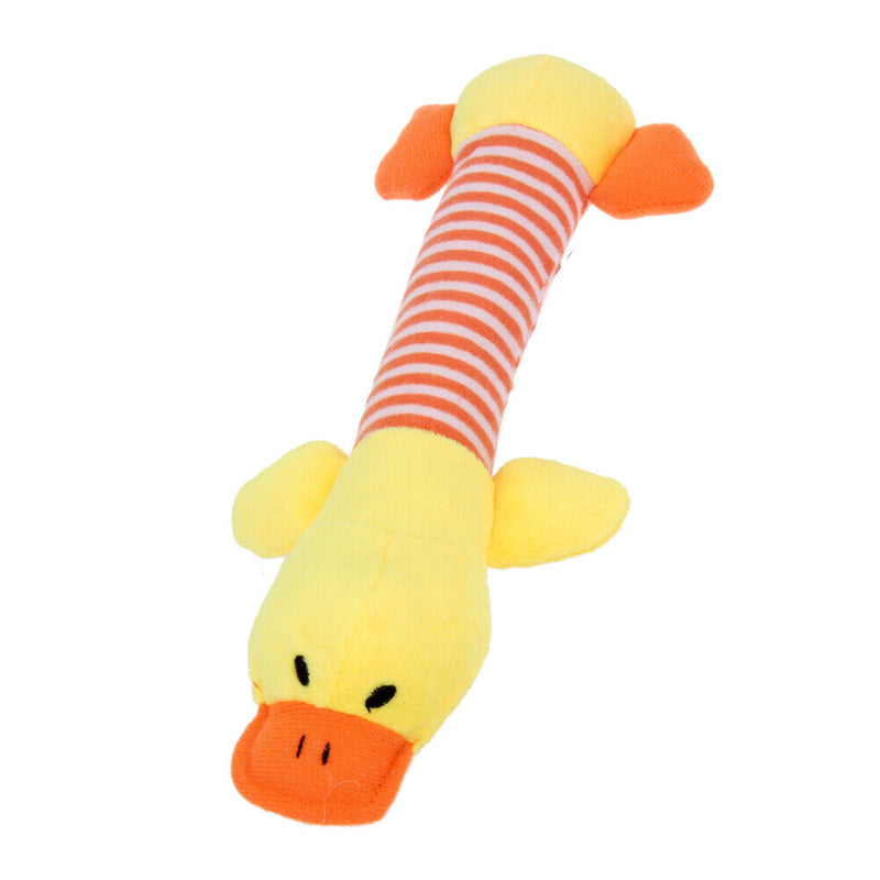 Pet Puppy Chew Squeaker Squeaky Plush Sound Ball For Dog-duck