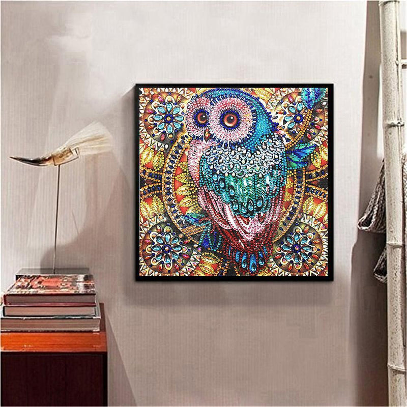5D DIY Special Shaped Diamond Painting Bird Cross Stitch Mosaic Craft Kits Newly