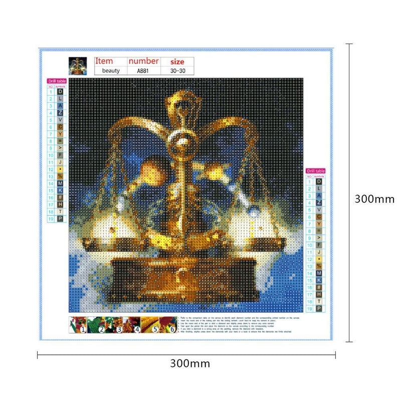 5D DIY Full Drill Diamond Painting Constellation Cross Stitch Kit (Libra) Newly