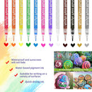 Acrylic Paint Pen 30 Colors Fine Point Tip Permanent Paint Marker Pen (0.7m