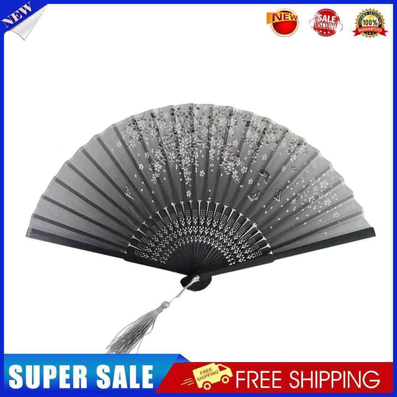 #A Chinese Style Folding Bamboo Fan Classical Dance Hand Fans Props Ornaments