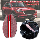 2pcs Car Rearview Mirror Sun Visor Shade Rain Shield Cover Eyebrow Diamond Gu