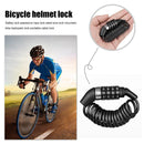 2pcs Bicycle Helmet Backpack Lock 4 Digit Combination Steel Wire Cable Lock