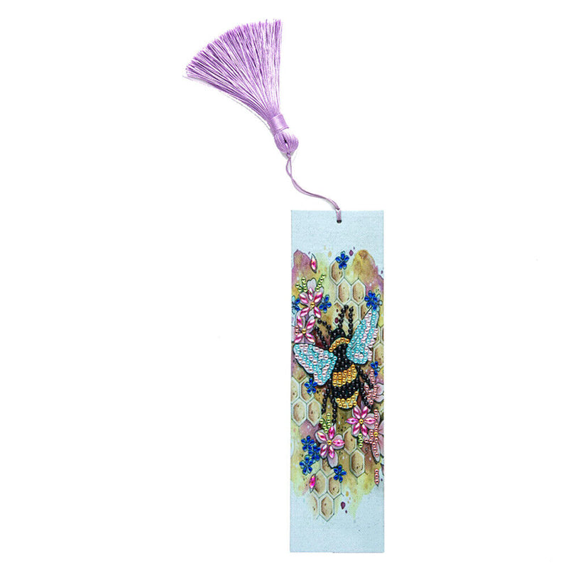 Tassel DIY Special Shaped Drill Diamond Painting Bookmark Kit (AA271 Bee) Newly