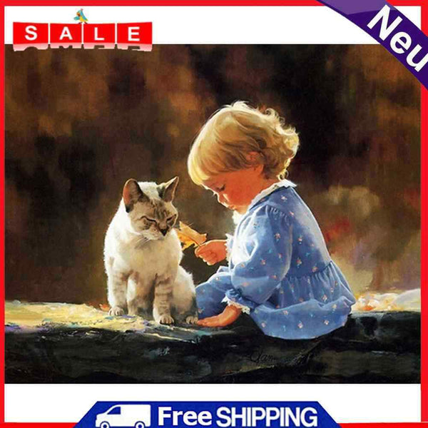 5D DIY Diamond Painting Happy Childhood Hour Cross Stitch Embroidery Home Wall D