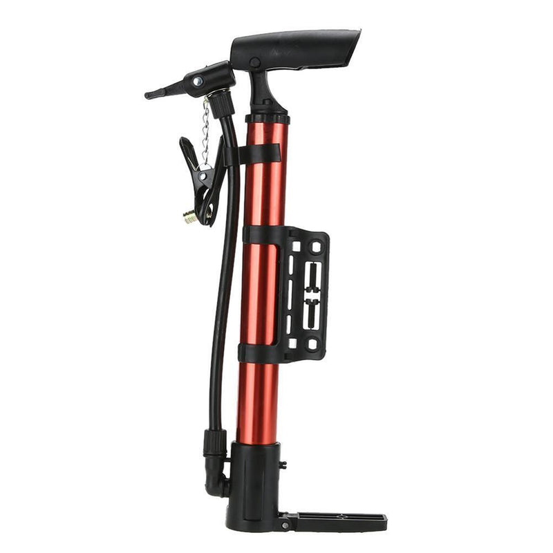 Portable Lightweight Aluminum Alloy MTB Cycling Bike Tire Air Pump(Red)