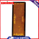 10pcs IP67 Rectangular Amber Orange Stick on Adhesive Trailer Truck Reflectors