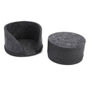 20pcs Felt Cup Mats Coasters Heat Resistant Coffee Tea Pad (B Dark Grey)