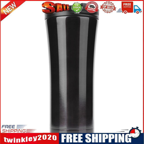 Stainless Steel Vacuum Thermal Bottle Unisex Coffee Tea Insulated Cup(Black