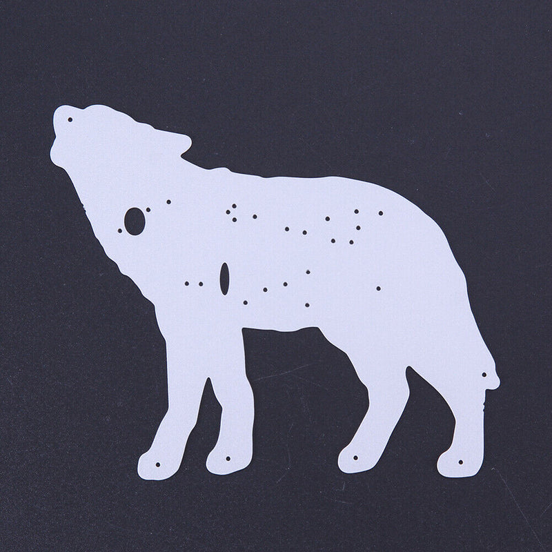 Wolf, Cutting the DIY Craft Stencils Decor Tool Set Sc