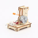 DIY Wooden Hand Cranked Generator Technology Students Kids Physical Science Toys